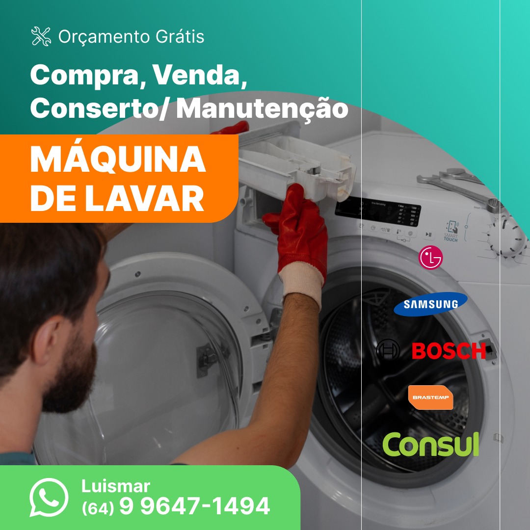 Manutenção interna de máquina de lavar